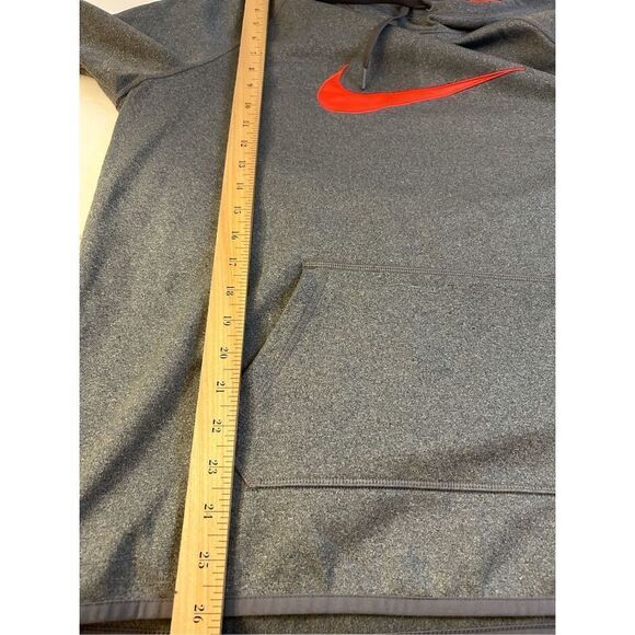 Nike xl women’s hoodie gray pink swoosh dri fit - Picture 6 of 7
